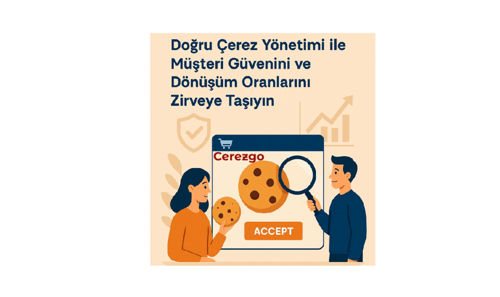İki kişinin büyük bir çerez simgesi üzerinde çalıştığı,